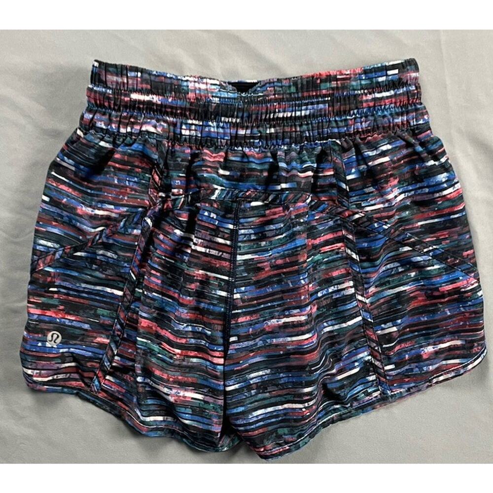 Lululemon Tracker Short Hinshu Alpine Blue Women's Size 6
